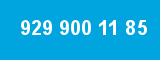 929 900 11 85 929 900 11 85